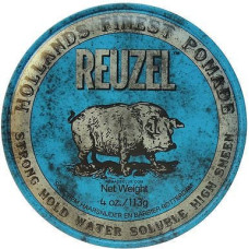 Reuzel Hollands Finest Pomade mocno utrwalająca pomada na bazie wody Blue 113g