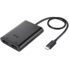 I-Tec Stacja/replikator I-TEC USB-C - HDMI x2 Czarny  (C31DUAL4KHDMI)