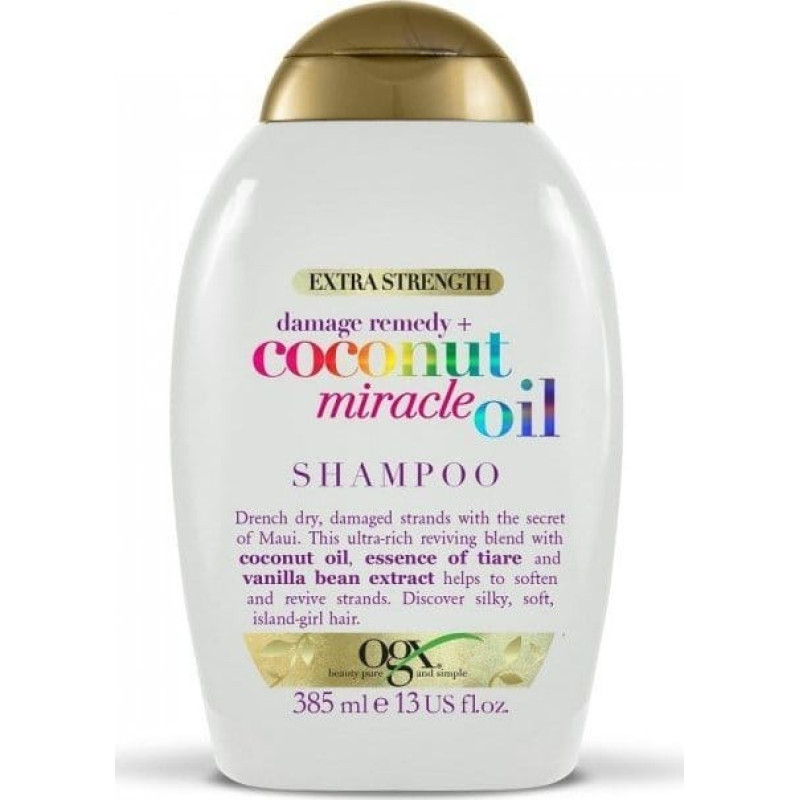 Noname ORGANIX_Coconut Oil Miracle Oil Shampoo szampon do włosów suchych i zniszczonych 385ml