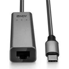 Lindy Adapter USB Lindy 43314 USB-C - RJ45 Szary  (43314)