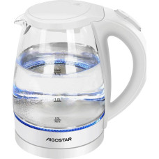 Aigostar Czajnik Aigostar  Electric Kettle Glass & Plastic 1.7L White（offine） VDE/ Eve