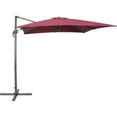 Beliani Parasol ogrodowy 250 x 250 cm burgundowy MONZA (86120)