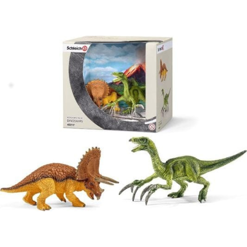 Schleich Figurka Schleich Triceratops i Terizinozaur zest (42217)