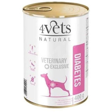 4Vets Natural Diabetes Dog  - wet dog food - 400 g