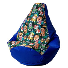 Go Gift Sako bag pouffe Pear print cornflower-PAW Patrol XL 130 x 90 cm