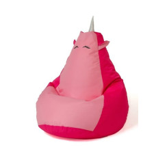 Go Gift Sako bag pouf Unicorn pink-light pink L 105 x 80 cm