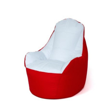 Go Gift Sack Sako Boss pouffe red and white XXL 140 x 90 cm