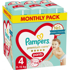 Pampers Pieluchy PAMPERS Premium PANTS MTH rozm 4 (9-15kg) 114szt