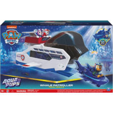 Spin Master PAW Patrol Aqua Pups Whale Patroller Team Vehicle with Chase Action Figure, Toy Car and Vehicle Launcher, Kids Toys for Ages 3 and up