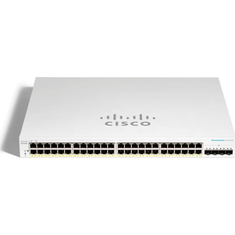 Cisco Switch Cisco CISCO Business Switching CBS220 Smart 48-port Gigabit PoE 382W 4x10G SFP+ uplink