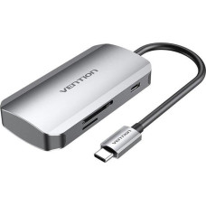 Vention Stacja/replikator Vention Stacja dokująca USB-C na 3x USB3.0, SD, TF, PD 0,15m Vention TNHHB szary