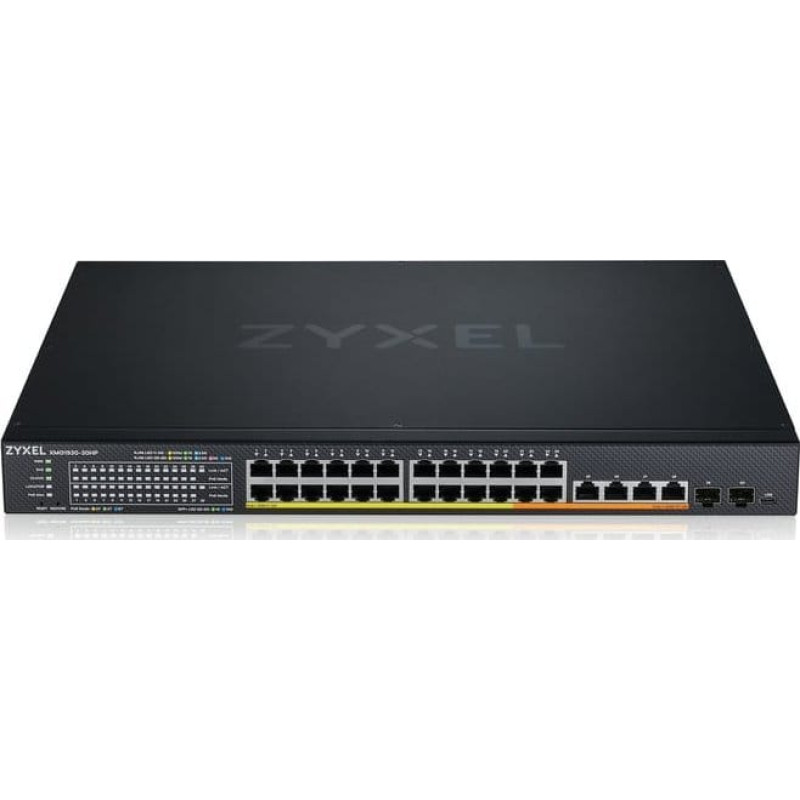 Zyxel Switch ZyXEL Przełšcznik XMG1930-30HP, 24-port 2.5GbE Smart Managed Layer 2 PoE 700W 22xPoE+/8xPoE++ Switch with 4 10GbE and 2 SFP+ Uplink