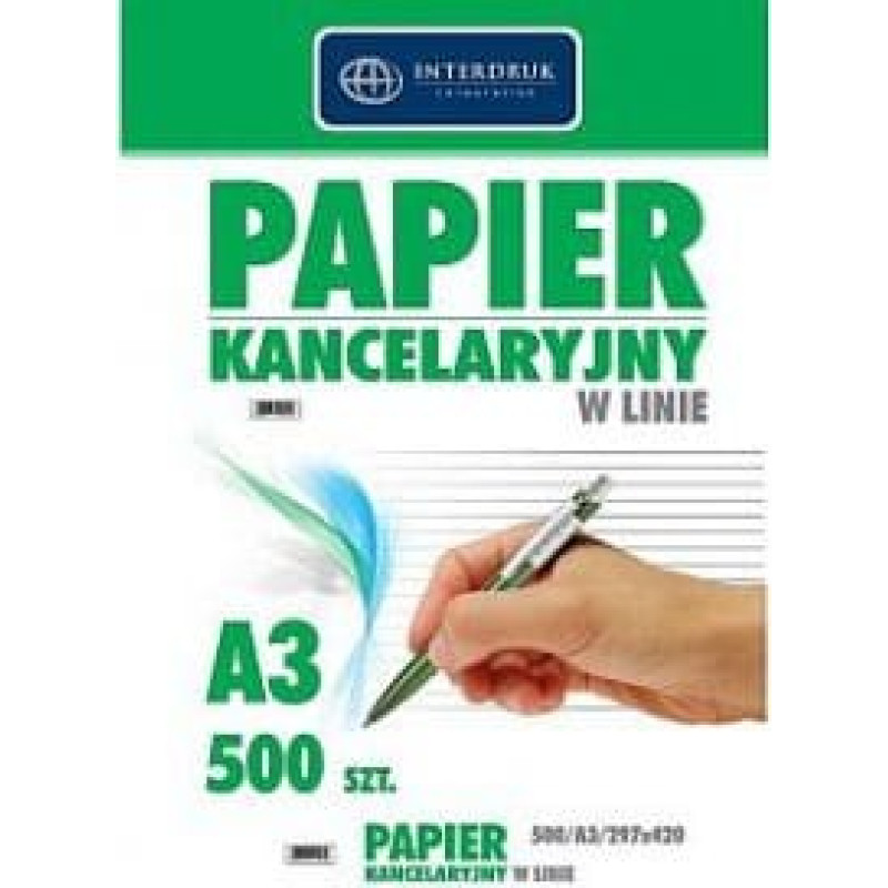 Interdruk Papier kancelaryjny w linię A3/500 arkuszy