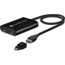 Sonnet Adapter USB Sonnet USB - HDMI x2 Czarny  (USB3-DHDMI)