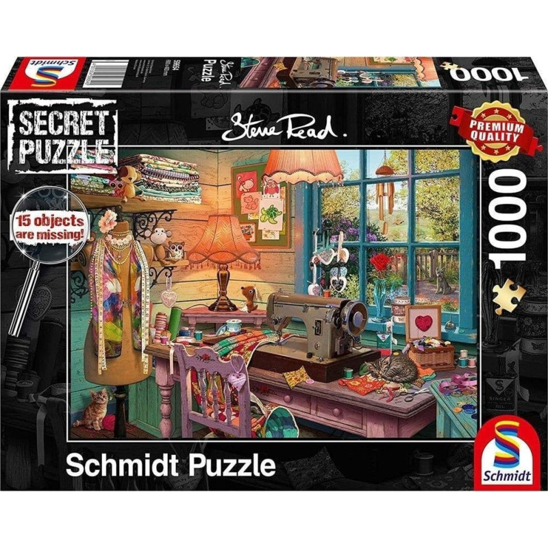 Schmidt Spiele Puzzle PQ 1000 (Secret Puzzle) Szwalnia G3