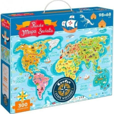 Bright Junior Media Puzzle Mapa Świata 300 el.