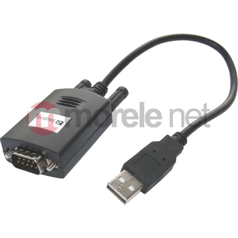 Sandberg Adapter USB Sandberg USB - RS-232 Czarny  (13308)