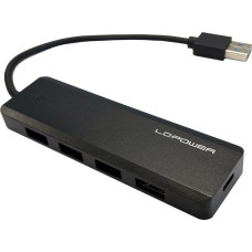 Lc-Power HUB USB LC-Power LC-Power LC-HUB-U3-4-V2 4xUSBA 1XUSB-C Black retail