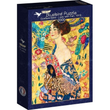 Bluebird Puzzle Puzzle 2000 Kobieta z wachlarzem, Gustav Klimt