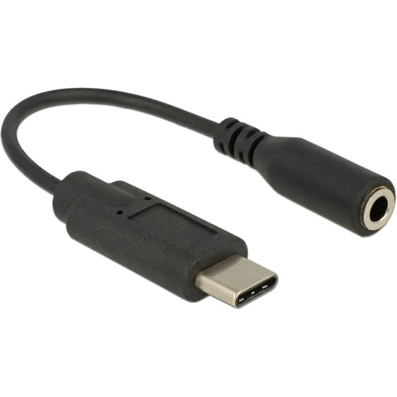 Delock Adapter USB Delock USB-C - Jack 3.5mm Czarny  (65842)