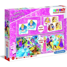 Clementoni Superkit puzzle 2x30 + memo + domino Princess