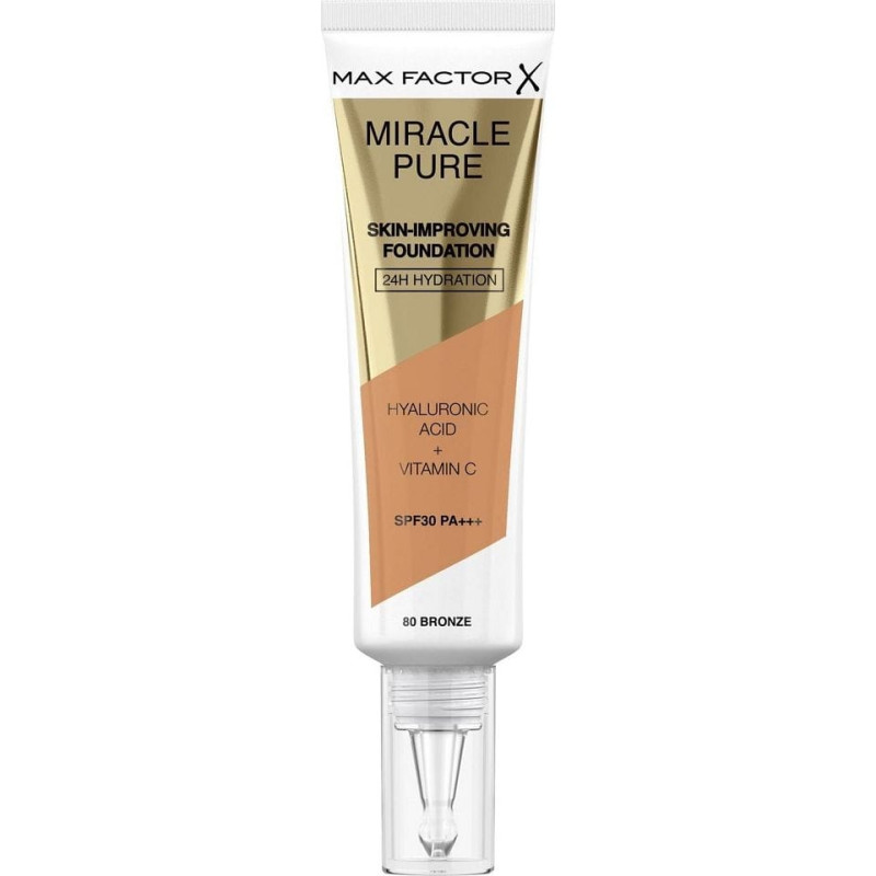 Max Factor MAX FACTOR_Miracle Pure Skin Improving Foundation SPF30 PA+++ 80 Bronze 30ml