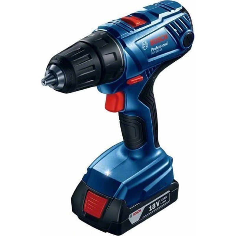 Bosch WIERTARKO-WKRĘTARKA AKUMULATOROWA GSR 180-LI 2*2.0AH+BITY