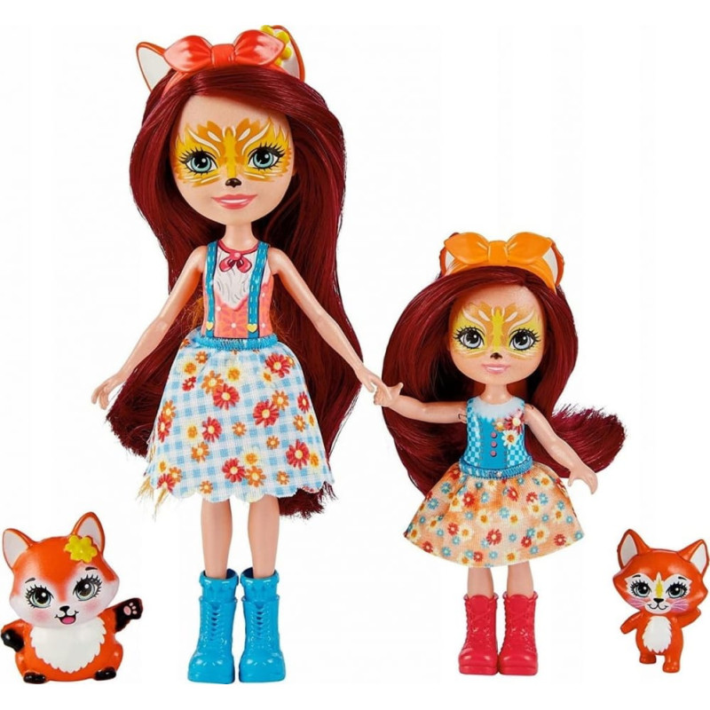 Mattel Lalki Enchantimals Felicity i Feana Fox Lalki siostry