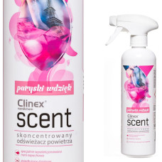 Clinex Skoncentrowany odświeżacz powietrza rozpylany na powierzchnie CLINEX Scent - Paryski Wdzięk 500ML Skoncentrowany odświeżacz powietrza rozpylany na powierzchnie CLINEX Scent - Paryski Wdzięk 500ML