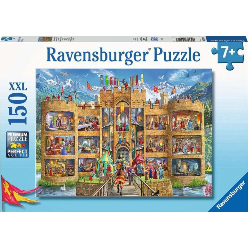 Ravensburger Puzzle 150 Widok na zamek rycerski XXL