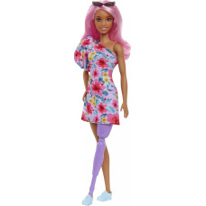 Mattel Lalka Barbie Mattel Lalka Barbie Fashionistas Sukienka na jedno ramię / Proteza nogi HBV21 MATTEL