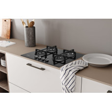 Indesit ING 61T/BK hob Black Built-in 59 cm Gas 4 zone(s)