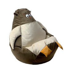 Go Gift Sako sack pouffe Sowa brown-beige L 105 x 80 cm