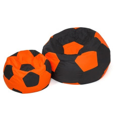 Go Gift Sako bag pouf Ball black-orange L 80 cm