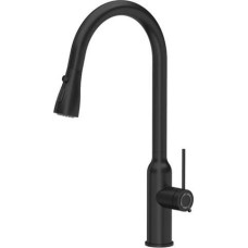 Quadron Bateria kuchenna QUADRON JESSICA Q Line Pull out shower SteelQ stalowa bateria kuchenna z wyciąganą wylewką i funkcją prysznica Very black mat - czarny mat, Q Shine