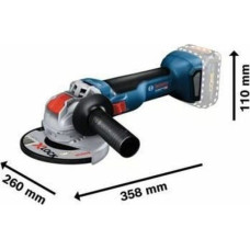 Bosch Szlifierka Bosch Bosch X-LOCK cordless angle grinder GWX 18V-10 Professional solo, 18V (blue/black, without battery and charger)