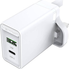 Vention Ładowarka Vention Ładowarka sieciowa USB(A+C) Vention FBBW0-UK (18W/20W) UK biała