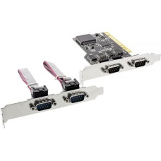 Inline Kontroler InLine PCI - 4x Port szeregowy DB9 (66639I)