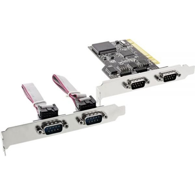 Inline Kontroler InLine PCI - 4x Port szeregowy DB9 (66639I)