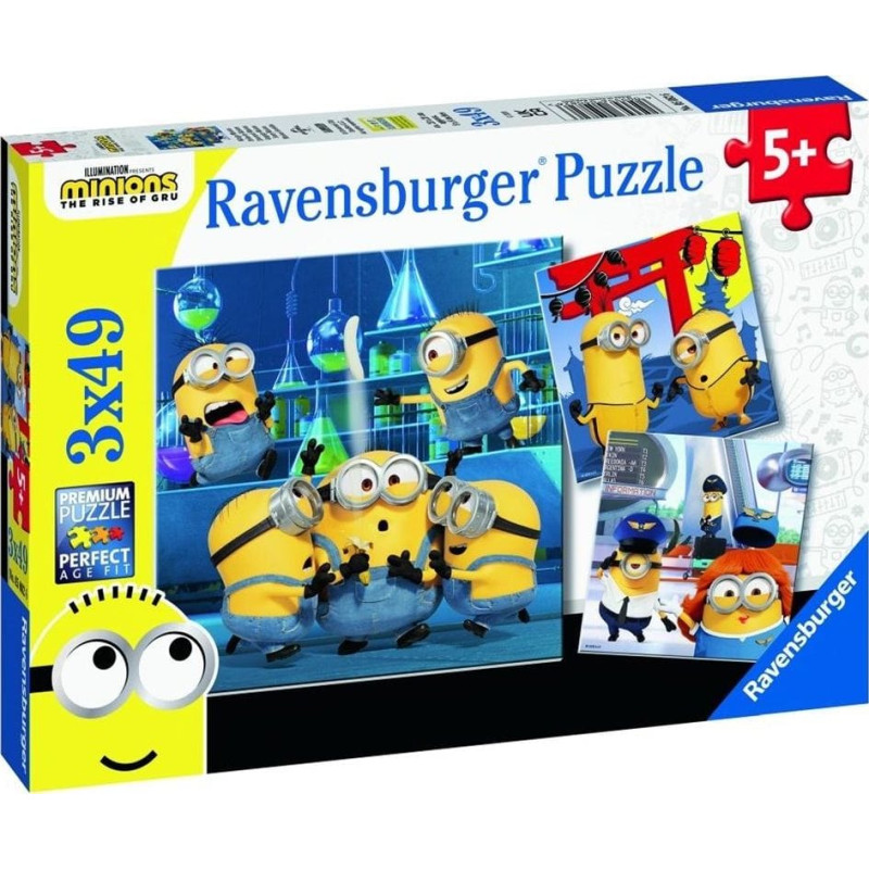 Ravensburger Puzzle 3x49 Minionki 2