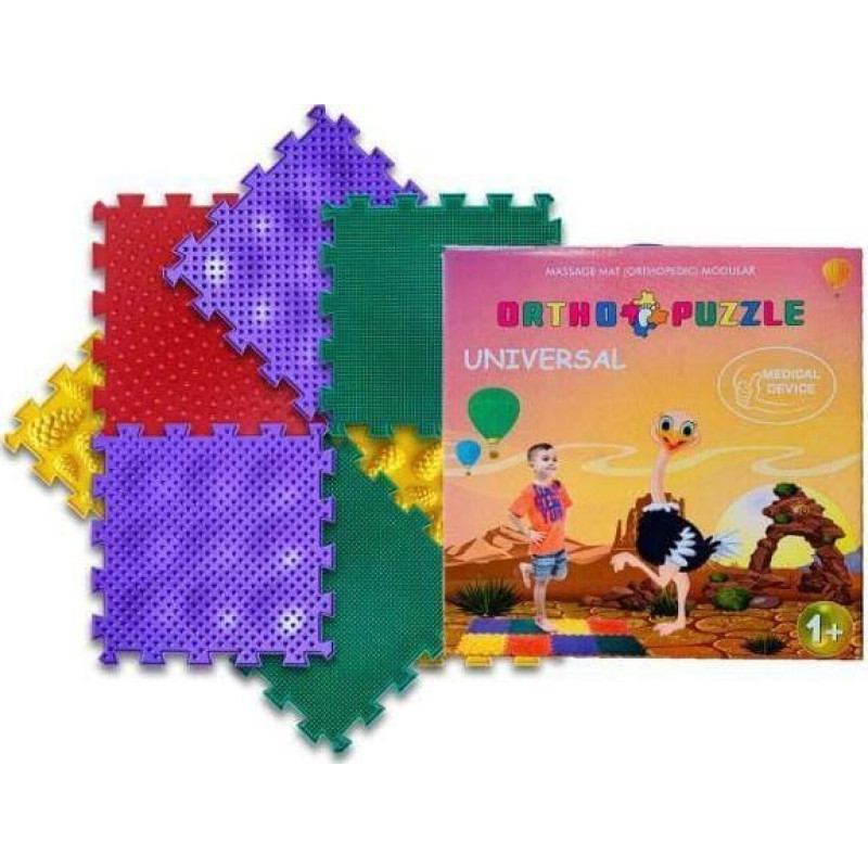 Wader Polesie 63058 Mata do masażu ortopedyczna modułowa ORTHO PUZZLE Jeżyki