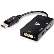 V7 Adapter AV V7 DisplayPort - HDMI - D-Sub (VGA) - DVI-D czarny (V7DP-VGADVIHDMI-1E)