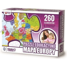 Zachem Puzzle Edukacyjne 260 elementów. Mapa Europy (ZACH0064)