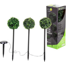 Saska Garden ZESTAW LAMP SOLARNYCH 3 KUL BUKSZPANOWYCH 27LED