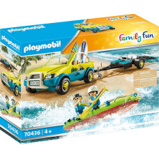 Playmobil Auto z przyczepką na kanu (70436)