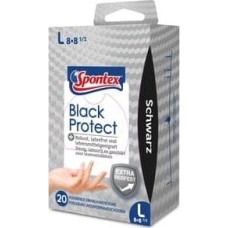 Spontex Spontex Black Protect 20 szt L rękawice nitrylowe