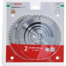 Bosch Piła Tarczowa Dwupak Optiline Wood 190x2,6/1,6x30x48z B2608644651