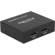 Delock DisplayPort Splitter 1.2 > 2x DisplayPort 4K (schwarz)