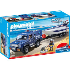 Playmobil Pojazd Terenowy Policji z Motorówką (5187)