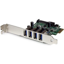 Startech Kontroler StarTech PCIe x1 - 4x USB 3.0 (PEXUSB3S4V)